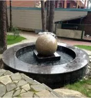 Сфера гранит фонтан 3D шар (518901) ∅ 750 мм. Абаза
