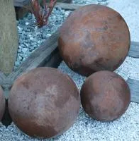 Шары кортен уличный декор (518951) ∅ 600 500 300 мм. Абаза