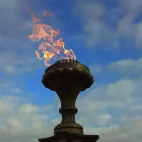 Газовая горелка апс (газ-контроль) (1629) сертификат - автомат вечный огонь ø 154 мм. ветроустойчивая  в Абазе