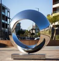 Кольцо нержавеющая сталь скульптура (518260) производство арт-объект  в Абазе