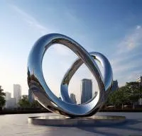 Кольца из нержавеющей стали скульптура (518263) поставка арт-объект  в Абазе